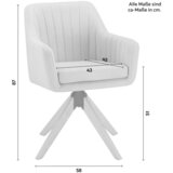 Bessagi Home naslanjač lucita, siva, žamet | Shoptok.si