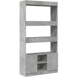vidaXL Visoka omara betonsko siva 92x33x180 cm inženirski les, (21412668) | Shoptok.si