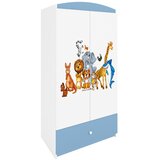  Dječji ormar - ŽIVOTINJSKO DRUŠTVO - plavi | shoptok.hr