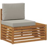  Set vanjskih sofa Prirodna i svijetlo siva 59 x 59 x 37 cm | shoptok.hr