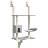 vidaXL Stensko mačje drevo s praskalnikom svetlo sivo 153 cm, (22124956) | Shoptok.si