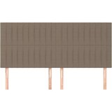  Uzglavlja 4 kom smeđesiva 80 x 5 x 78/88 cm od tkanine | shoptok.hr