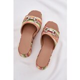 Boto Wedge Sandals For Women With Braiding And Decoration Multicolor Isolene | Shoptok.si