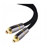  Optični kabel pleten Toslink digitalni hq pozlačeni terminali 200cm | Shoptok.si