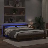  Krevetna konstrukcija Umjetnički hrast 180 x 200 cm | shoptok.hr