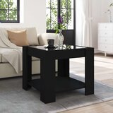  Stolić za kavu LED crni 53x53x45 cm od konstruiranog drva | shoptok.hr