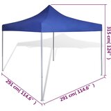 Plavi Sklopivi Šator 3 x 3 m | shoptok.hr
