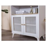 Hanah home polica za knjige calvin white oak | ePonuda.com