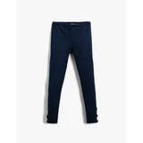 Koton Leggings - Navy blue - Normal Waist