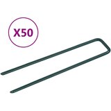 vidaXL Žeblji za umetno travo 50 kosov U-oblike železo Cene