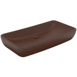 Maison Chic Razkošen Umivalnik - Kopalna umivalnik - Lavabo pravokoten mat temno rjav 71x38 cm keramičen, (21684680) Cene