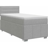  Boxspring krevet s madracem Svjetlosiva 100 x 200 cm Tkanina | shoptok.hr