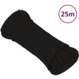 vidaXL Radno uže crno 4 mm 25 m poliestersko Cijene