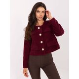 RUE PARIS Jacket-IT-KR-FL9586.64-burgundy | Shoptok.si
