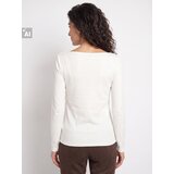 Sinsay Bluza s dekorativnim naborima i dodatkom viskoze | shoptok.hr