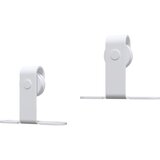 Mini set za klizna vrata ormarića ugljični čelik bijeli 122 cm | shoptok.hr