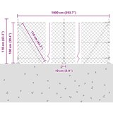  Zavareno žičano ogradno mreža s betonskom podlogom 10 x 1 m | Eponuda.ba