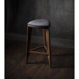 Meda_Furniture Terza Stoffa - Barska stolica od oraha sa tapaciranim sedištem Cene
