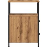 vidaXL Noćni ormarić Artisan hrast 34x35,5x50 cm izrađeno drvo | shoptok.hr