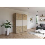 Rauch Möbel OMARA Z DRSNIMI VRATI, barve aluminija, barve šampanjca, hrast artisan | Shoptok.si