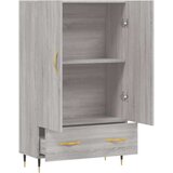 vidaXL Visoka omara siva sonoma 69,5x31x115 cm inženirski les | Shoptok.si