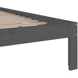  Okvir za krevet od masivnog drva sivi 150 x 200 cm veliki | shoptok.hr