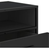 TV ormarić crni 80x34,5x40 cm konstruirano drvo i metal | Eponuda.com