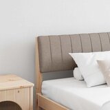 vidaXL Tapecirano vzglavje Taupe 200 cm Masivno borovo les | Shoptok.si