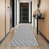Ay Yildiz RAVNO TKANA PREPROGA HELIX 80/250 cm tkano srebrne barve | Shoptok.si