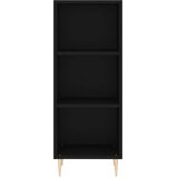  Komoda crna 34,5 x 32,5 x 90 cm od konstruiranog drva | shoptok.hr
