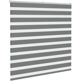 vidaXL Zebra senčilo temno sivo 150x150 cm tkanina širina 145,9 cm | Shoptok.si