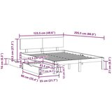  Okvir kreveta s ladicama bez madraca bijeli 120x200 cm | shoptok.hr