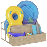  Plovak za pohranu uz bazen bež 110x100x57 cm poli ratan | shoptok.hr