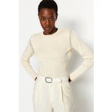 Trendyol Beige Stone Detailed Knitwear Sweater Cene