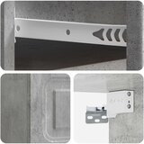  Noćni ormarić za montažu na zid Betonska siva 34,5 x 33 x 20 cm | shoptok.hr
