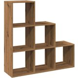 vidaXL Pregrada / regal za knjige 3 razina hrast 99x29x99 cm drveni | shoptok.hr