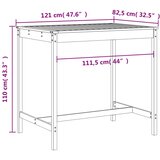  5-dijelni vrtni barski set od masivnog drva duglazije | shoptok.hr