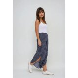 Marisse Navy Blue Striped Culottes | Shoptok.si