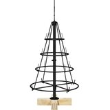  Božićno drvo u obliku čunja s stalakom Crna 60 cm Čelik | shoptok.hr