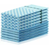 DecoKing set od 10 pamučnih plavih kuhinjskih krpi Louie, 50 x 70 cm