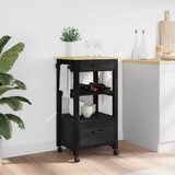  Kuhinjski kolica MONZA Crna 48 x 40 x 88,5 cm | shoptok.hr