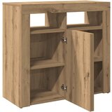  Komoda s LED svjetlima boja hrasta 80x35x75cm konstruirano drvo | shoptok.hr