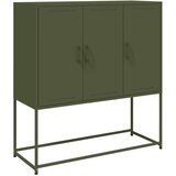  Visoka komoda maslinastozeleni 100,5x39x107 cm čelična | shoptok.hr