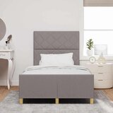 vidaXL Postelja v taupe barvi - 120x190 cm, Tkanina, (22049396) | Shoptok.si