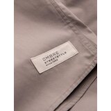 Ombre Men's short sleeve shirt with Cuban collar - dark beige | shoptok.hr