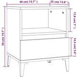  Nočna omarica 2 kosa bela 40x35x50 cm, (20671891) | Shoptok.si