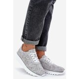 S. BARSKI Suede Patterned Sports Shoes On Platform With Glitter D&A | Shoptok.si