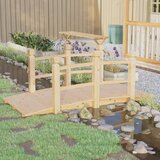  Vrtni most s ogradama 150 x 67 x 56 cm od masivnog drva smreke | shoptok.hr