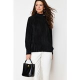 Trendyol Black Pleated Knitted Tunic cene