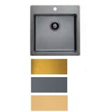 Alveus NERJAVNO POMIVALNO KORITO MONARCH QUADRIX 50,COPPER 550X450 MM | Shoptok.si